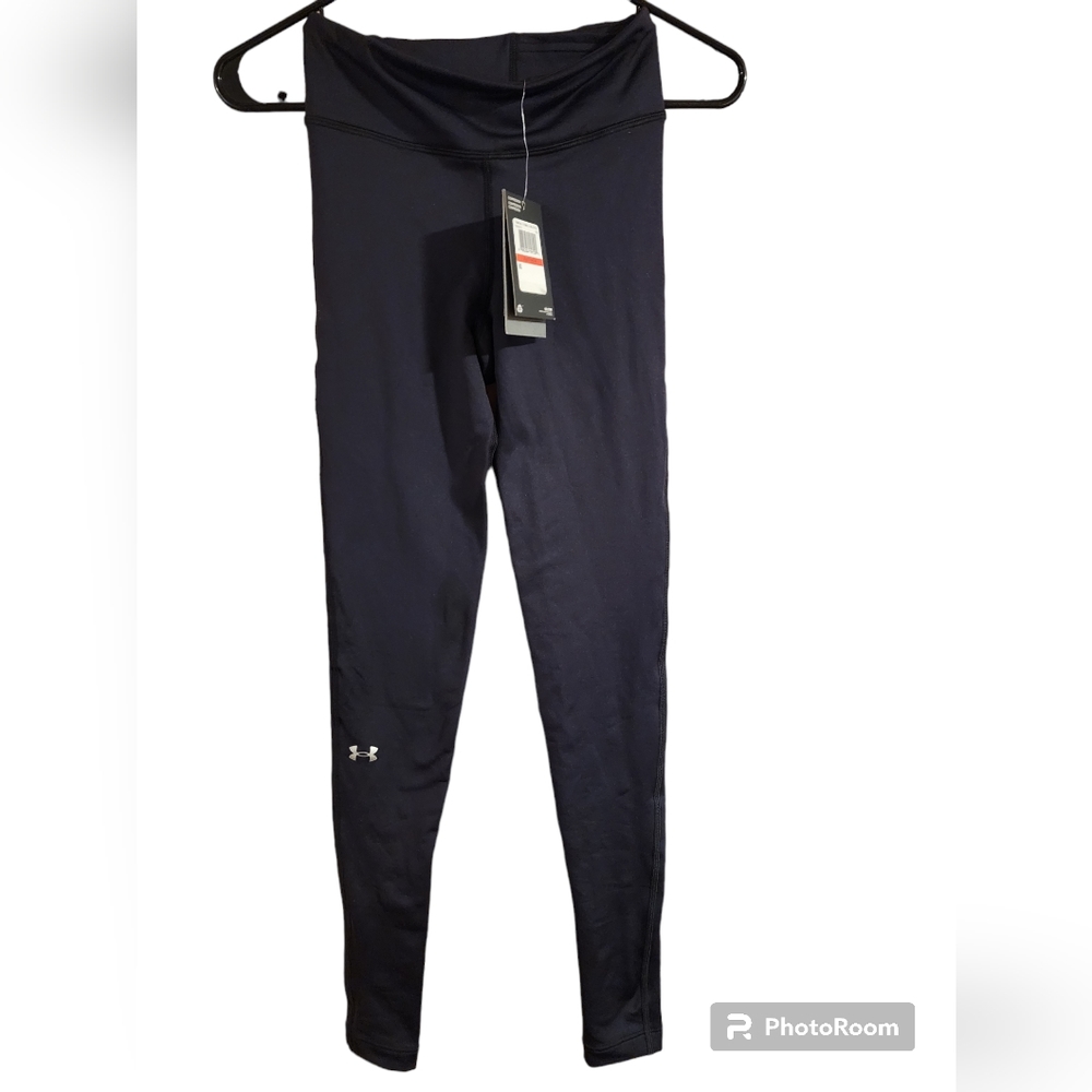 UA Under Armour black cold weather tech leggings size XS